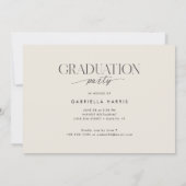 Modern Script 2026 Graduation  Einladung (Rückseite)