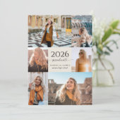 Modern Script 2026 Graduation Einladung (Stehend Vorderseite)