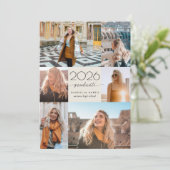 Modern Script 2026 Graduation Einladung (Stehend Vorderseite)