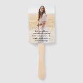 Modern Script 2 Photo Graduation Congratulations Fächer (Rückseite)