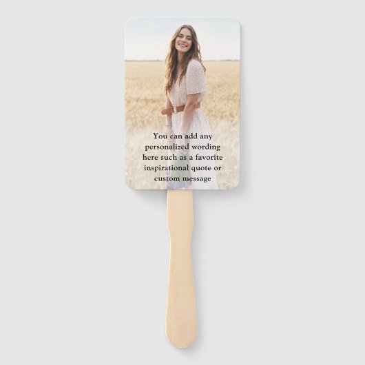 Modern Script 2 Photo Graduation Congratulations Fächer (Rückseite)