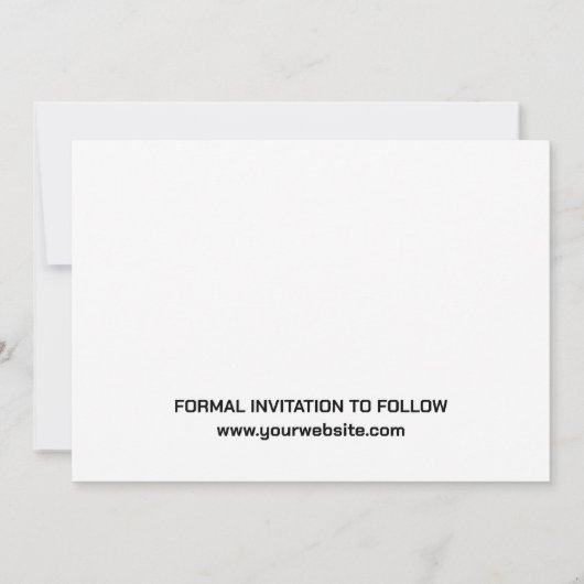 Modern Script 3 Fotovorlagen Save the Date (Rückseite)