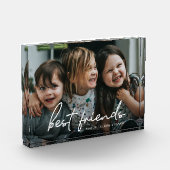 Modern script Best Friends Personalized Friendship Fotoblock (Links)
