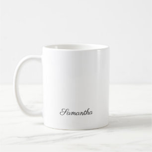 Modern Script Birthday Monogram Name Kaffeetasse