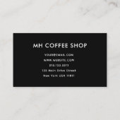 Modern Script Black Simple Treuekarte (Rückseite)