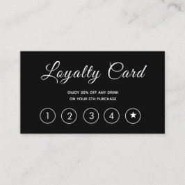 Modern Script Black Simple Treuekarte