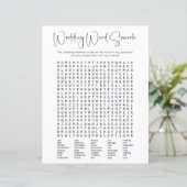Modern Script Brautparty Word Search Game (Stehend Vorderseite)