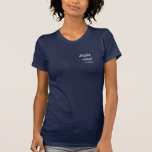Modern Script Bridesmaid Name T-Shirt<br><div class="desc">Modernes Bridesmaid-Shirt mit subtilen Texten in moderner Schrift,  personalisiert mit dem Namen Ihrer Brautjungfrau. Ändern Sie die Farbe des Textes im Entwurfstool,  wenn Sie möchten.</div>