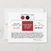 Modern Script Bridesmaid Vorschlag Card Einladung (Rückseite)