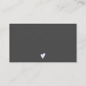 Modern Script Bürstenpuffer Auftrag Vielen Dank Visitenkarte (Rückseite)