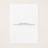 Modern Script Business Name Earring Holder Cards (Rückseite)