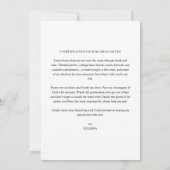 Modern Script Calendar Bridesmaid Vorschlag Einladung (Rückseite)