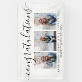 Modern Script Calligraphy 3 Foto Abschluss Banner (Vertikal)