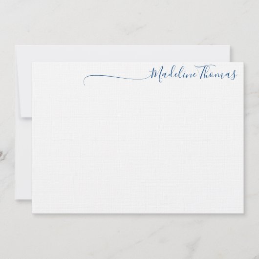 Modern Script Calligraphy name card Mitteilungskarte (Vorderseite)