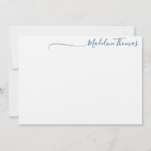 Modern Script Calligraphy name card Mitteilungskarte