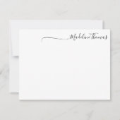 Modern Script Calligraphy name card Mitteilungskarte (Vorderseite)