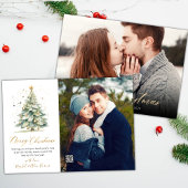 Modern Script Christmas Tree 2 Foto Weihnachten