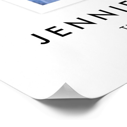 Modern Script Congrats Retirement Party Photo Poster (Ecke)