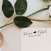 Modern Script Couple Name | Personalized Wedding Permastempel