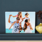 Modern Script Custom Family Photo Block