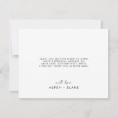 Modern Script Dankeschön Card Dankeskarte (Rückseite)