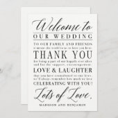 Modern Script EDITABLE COLOR Herzlichen Dank Dankeskarte (Vorne/Hinten)