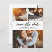 Modern Script EDITABLE COLOR Save the Date Postkarte (Vorne/Hinten)
