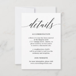 Modern Script EDITABLE FARBDetails Card MSC Dankeskarte