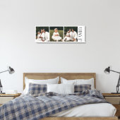 Modern Script Family Custom 3 Photos Name  Leinwanddruck (Insitu (Schlafzimmer))