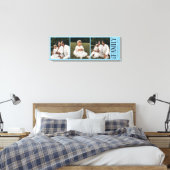Modern Script Family Custom 3 Photos Name  Leinwanddruck (Insitu (Schlafzimmer))