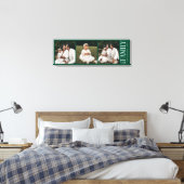 Modern Script Family Custom 3 Photos Name Leinwanddruck (Insitu (Schlafzimmer))