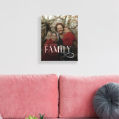 Modern Script Family Custom Photo Name  Leinwanddruck (Insitu (Wohnzimmer))
