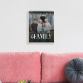 Modern Script Family Custom Photo Name  Leinwanddruck (Insitu (Wohnzimmer))
