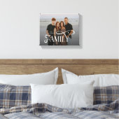 Modern Script Family Custom Photo Name  Leinwanddruck (Insitu (Schlafzimmer))