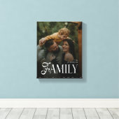 Modern Script Family Custom Photo Name  Leinwanddruck (Insitu (Holzboden))