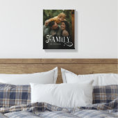 Modern Script Family Custom Photo Name  Leinwanddruck (Insitu (Schlafzimmer))