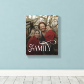 Modern Script Family Custom Photo Name  Leinwanddruck (Insitu (Holzboden))