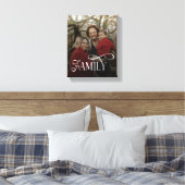 Modern Script Family Custom Photo Name  Leinwanddruck (Insitu (Schlafzimmer))