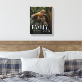 Modern Script Family Custom Photo Name Leinwanddruck (Insitu (Schlafzimmer))