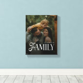 Modern Script Family Custom Photo Name  Leinwanddruck (Insitu (Holzboden))