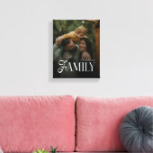 Modern Script Family Custom Photo Name Leinwanddruck (Insitu (Wohnzimmer))