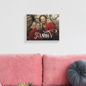 Modern Script Family Custom Photo Name  Leinwanddruck (Insitu (Wohnzimmer))