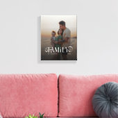 Modern Script Family Custom Photo Name  Leinwanddruck (Insitu (Wohnzimmer))