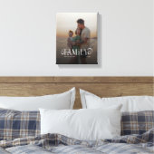Modern Script Family Custom Photo Name  Leinwanddruck (Insitu (Schlafzimmer))