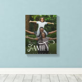 Modern Script Family Custom Photo Name  Leinwanddruck (Insitu (Holzboden))