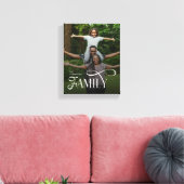 Modern Script Family Custom Photo Name  Leinwanddruck (Insitu (Wohnzimmer))