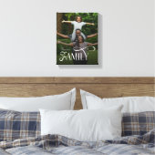 Modern Script Family Custom Photo Name  Leinwanddruck (Insitu (Schlafzimmer))