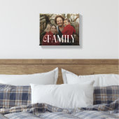 Modern Script Family Custom Photo Name  Leinwanddruck (Insitu (Schlafzimmer))