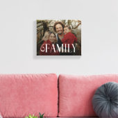 Modern Script Family Custom Photo Name  Leinwanddruck (Insitu (Wohnzimmer))