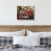 Modern Script Family Custom Photo Name  Leinwanddruck (Insitu (Schlafzimmer))